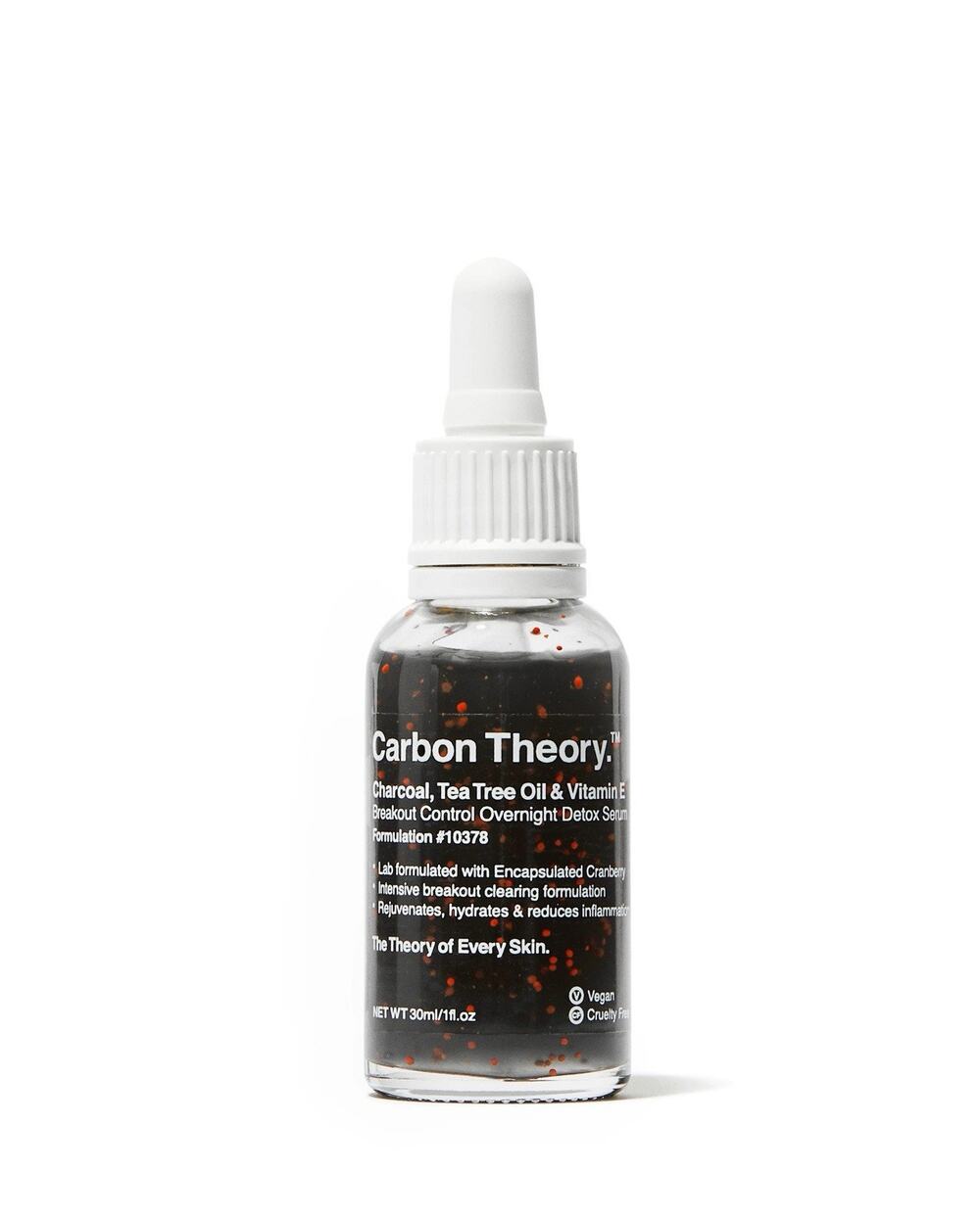 Carbon Theory Charcoal Tea Tree Oil and Vitamin E Overnight Detox Serum